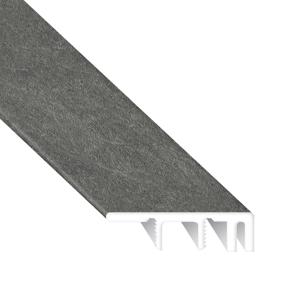 Burgess Gray Brick Waterproof Laminate 1.5 in. Wide x 7.5 ft. Length End Cap