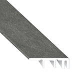 Burgess Gray Brick Waterproof Laminate 1.5 in. Wide x 7.5 ft. Length End Cap