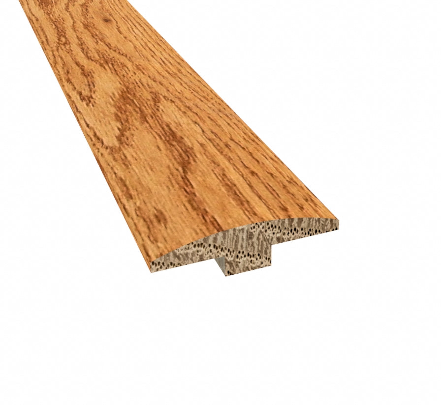 Prefinished Warm Spice Oak 2 in. Wide x 6.5 ft. Length T-Molding