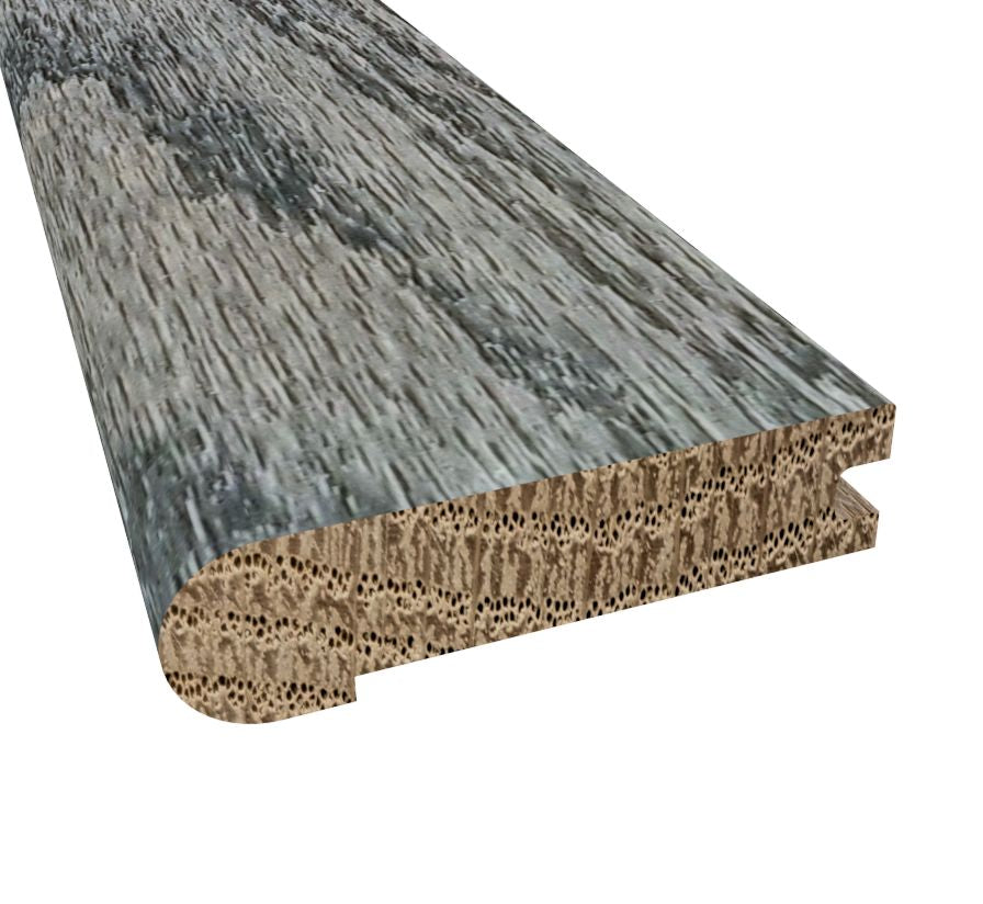 Prefinished Slate Oak 3/4 in. Thick x 3.13 in. Wide x 6.5 ft. Length Stair Nose