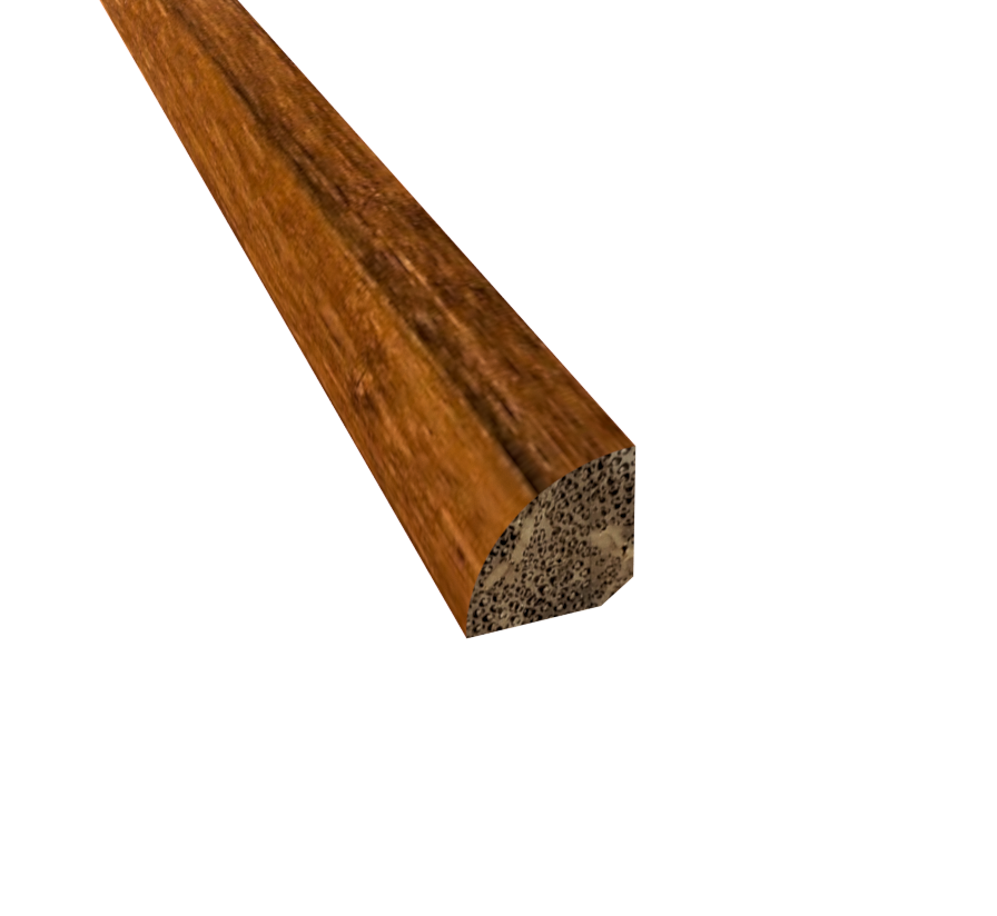 Prefinished Distressed raleigh Bamboo 3/4 in. Tall x 0.75 in. Wide x 72 in. Length Quarter Round