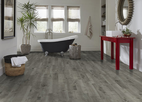 12mm Boylan Gray 72 Hour Water-Resistant Laminate Flooring 8 in. Wide x 47.638 in. Long - As-Is - Stack Out - 462.26 Sq. Ft.