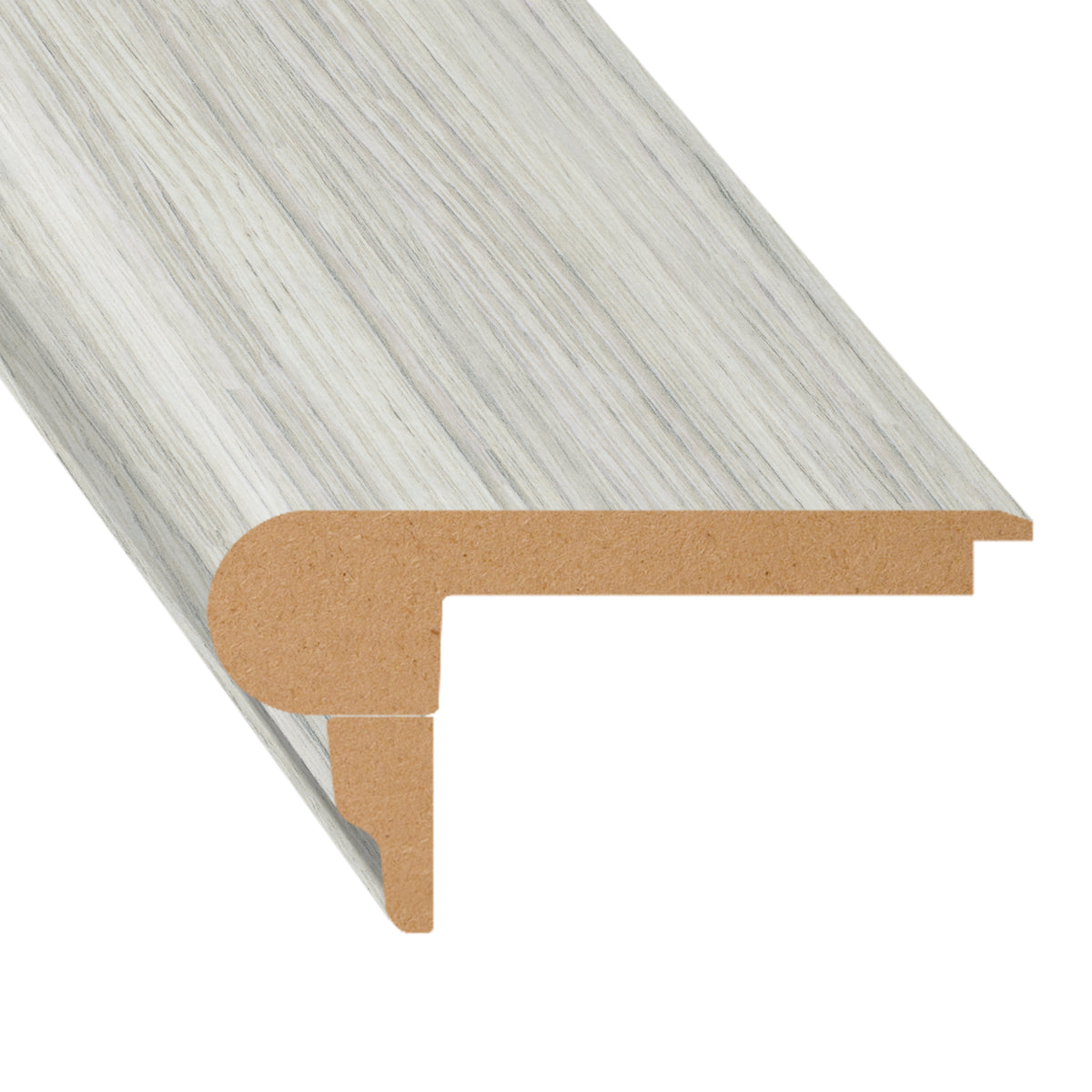 Frosted Pine Laminate 2.3" Wide x 7.5 ft Length Flush Stair Nose