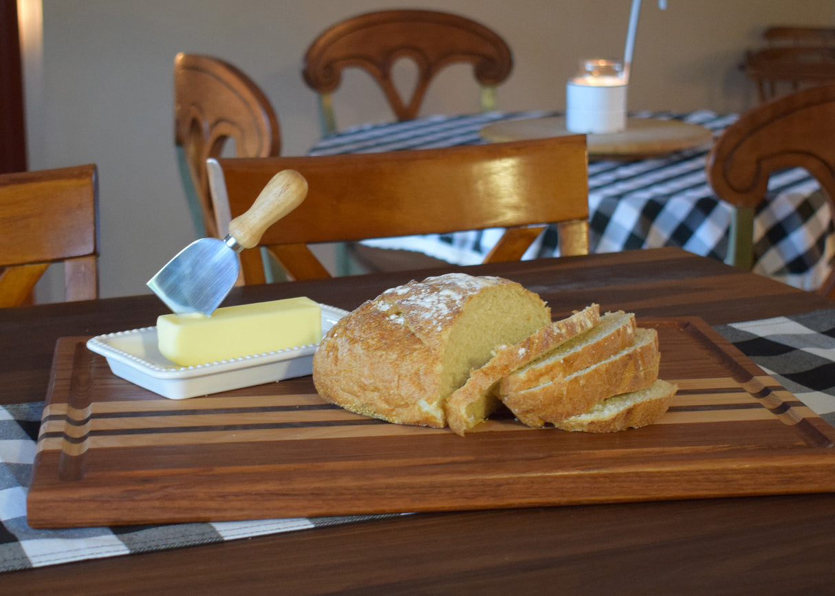 Oiled Abbottstown 20 in. Length x 15 in. Wide x 1 in. Thick Solid Butcher Block Cutting Board