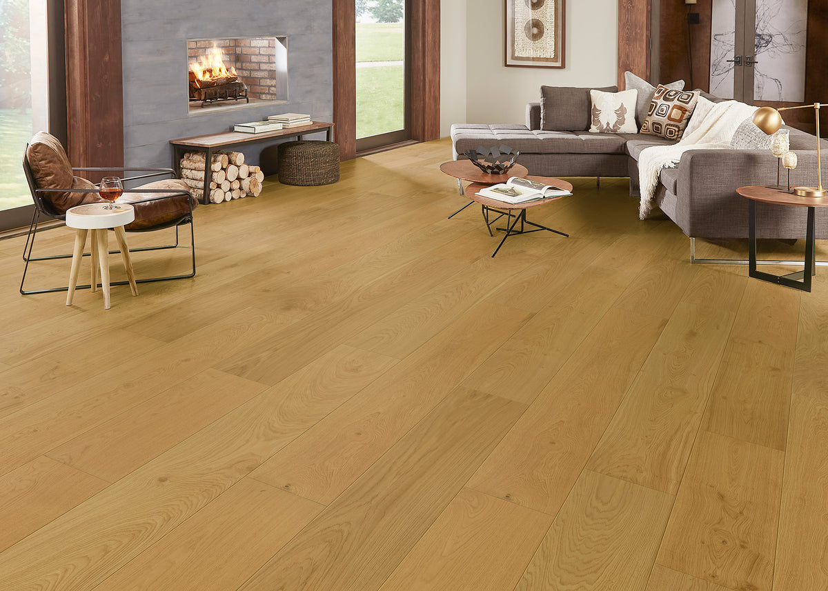 3/4 in. Golden White Oak Reserve Prefinished Engineered Hardwood Flooring 10.25 in. Wide