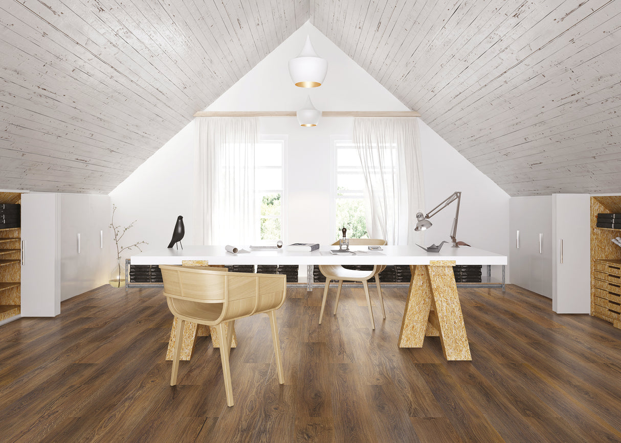 6mm Sylvan Brown Oak Water-Resistant Cork Flooring 1225mmx195mm