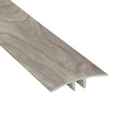 Frosted Hackberry Laminate Waterproof 2.26 in wide x 7.5 ft Length Low Profile T-Molding