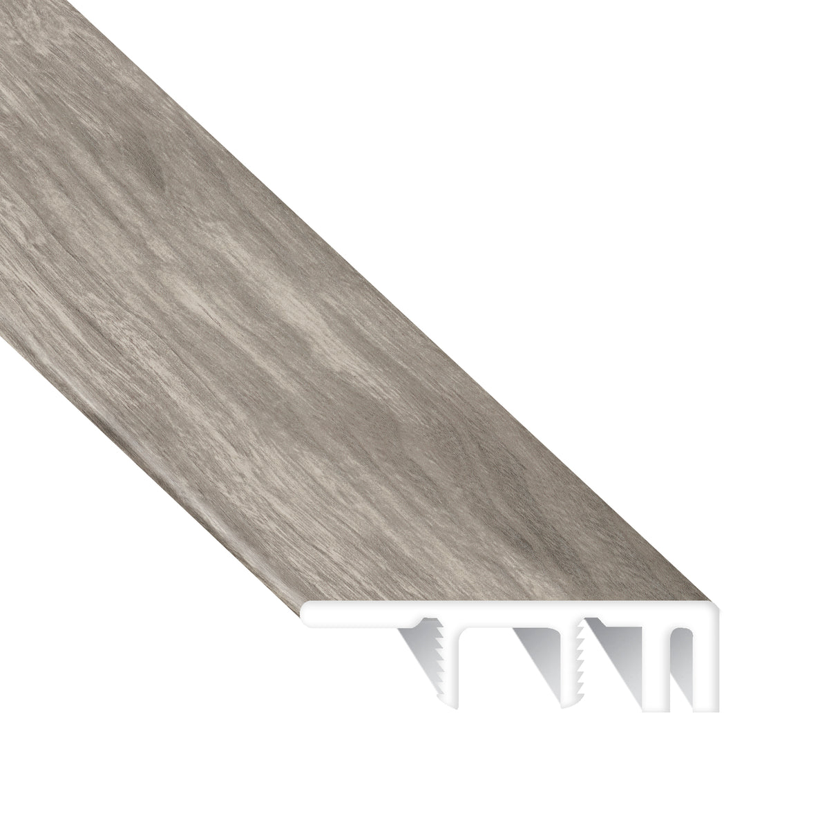 Frosted Hackberry Laminate Waterproof 1.5 in wide x 7.5 ft Length Low Profile End Cap