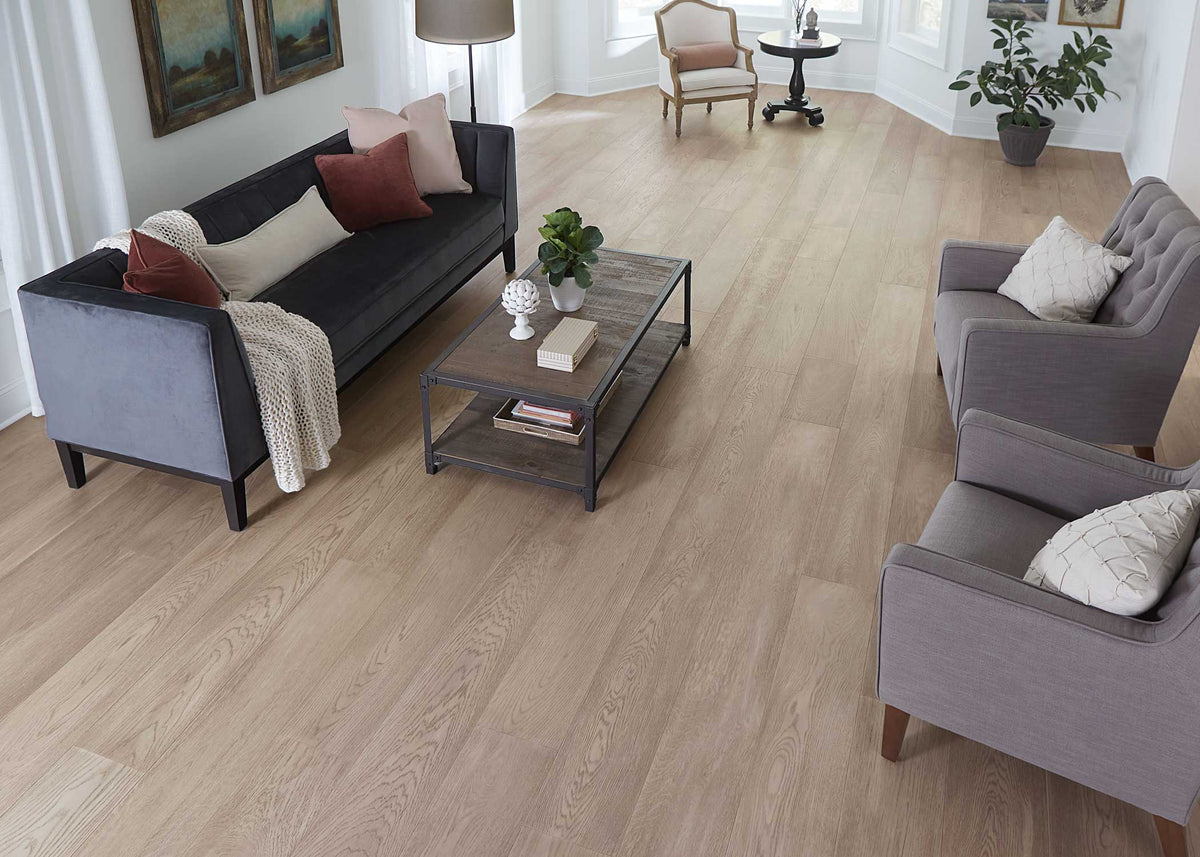 5/8 in. Ocean Cape White Oak Distressed Engineered Hardwood Flooring 9.5 in. Wide