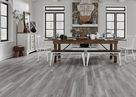 5mm w/pad Table Rock Oak Waterproof Rigid Vinyl Plank Flooring 5.75 in. Wide x 48 in. Long