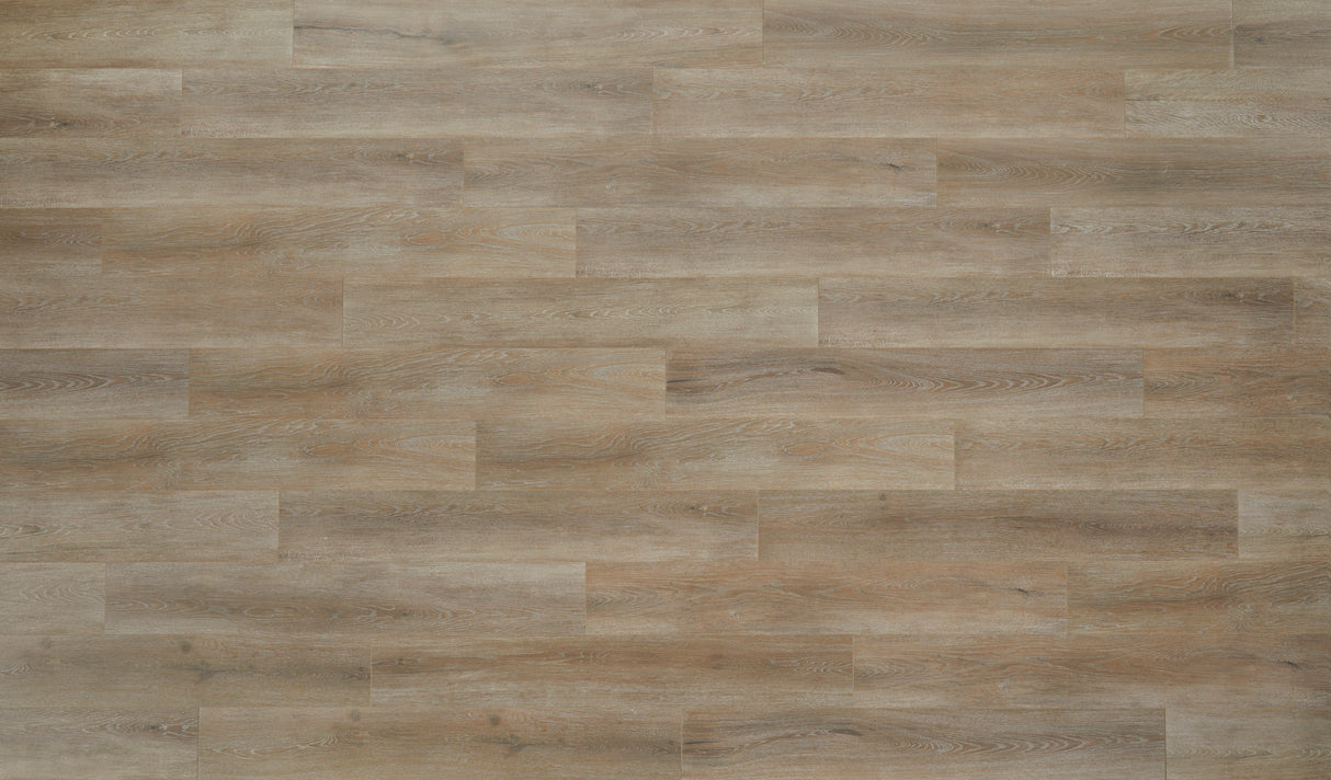 9mm w/pad Chapel Bridge Oak Water-Resistant Hybrid Resilient Flooring 7.56 in. W x 50.63 in. L - Sample