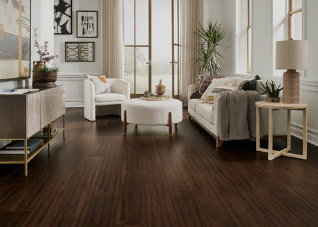 1/2 in. French Press Distressed Engineered Click Strand Bamboo Flooring 7.5 in. Wide - Sample