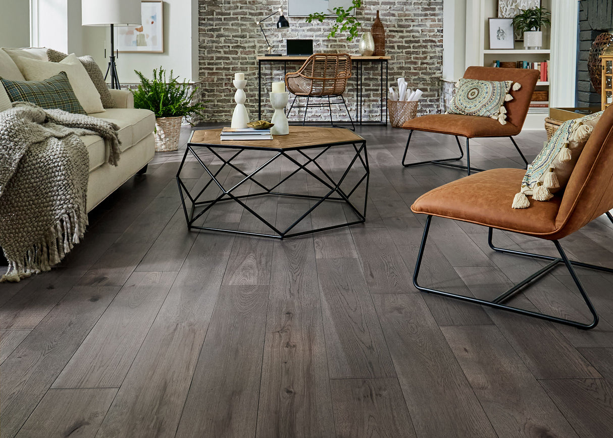 7/16 in. Bristol Tavern Hickory Distressed Engineered Hardwood Flooring 7.4 in. Wide