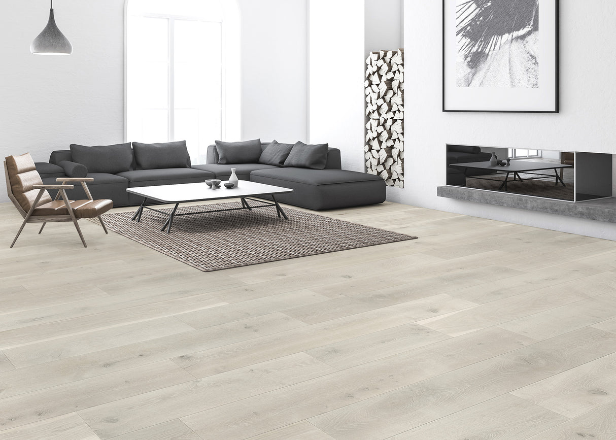 5/8 in. Clearwater Beach White Oak Distressed Prefinished Engineered Hardwood Flooring 9.5 in. Wide