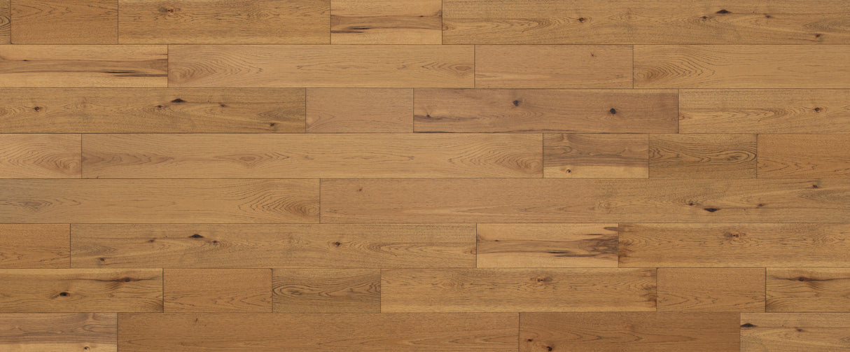 7/16 in. Sugar Mill Hickory Distressed Engineered Hardwood Flooring 7.4 in. Wide - Sample