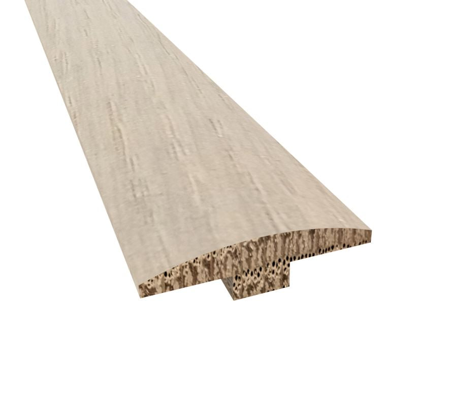 Prefinished Visby White Oak 2 in. Wide x 6.5 ft. Length T-Molding