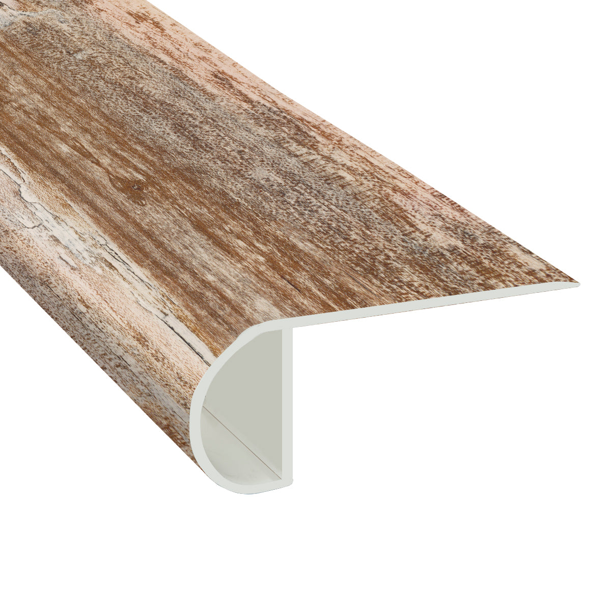 Tuscan Range Maple Waterproof Hybrid Resilient 1in. T x 2.25in. W x 7.5ft. L Low Profile Stair Nose