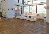 9/16 in. Herringbone Acacia Prefinished Engineered Hardwood Flooring 3.54 in. Wide