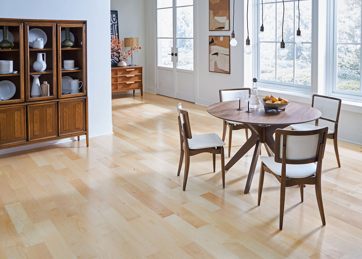 3/8 in. Natural Maple Quick Click Prefinished Engineered Hardwood Flooring 5 in. Wide