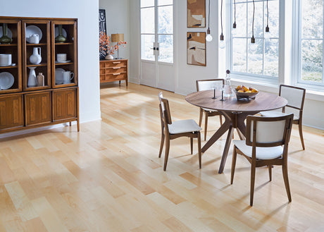 3/8 in. Natural Maple Quick Click Prefinished Engineered Hardwood Flooring 5 in. Wide