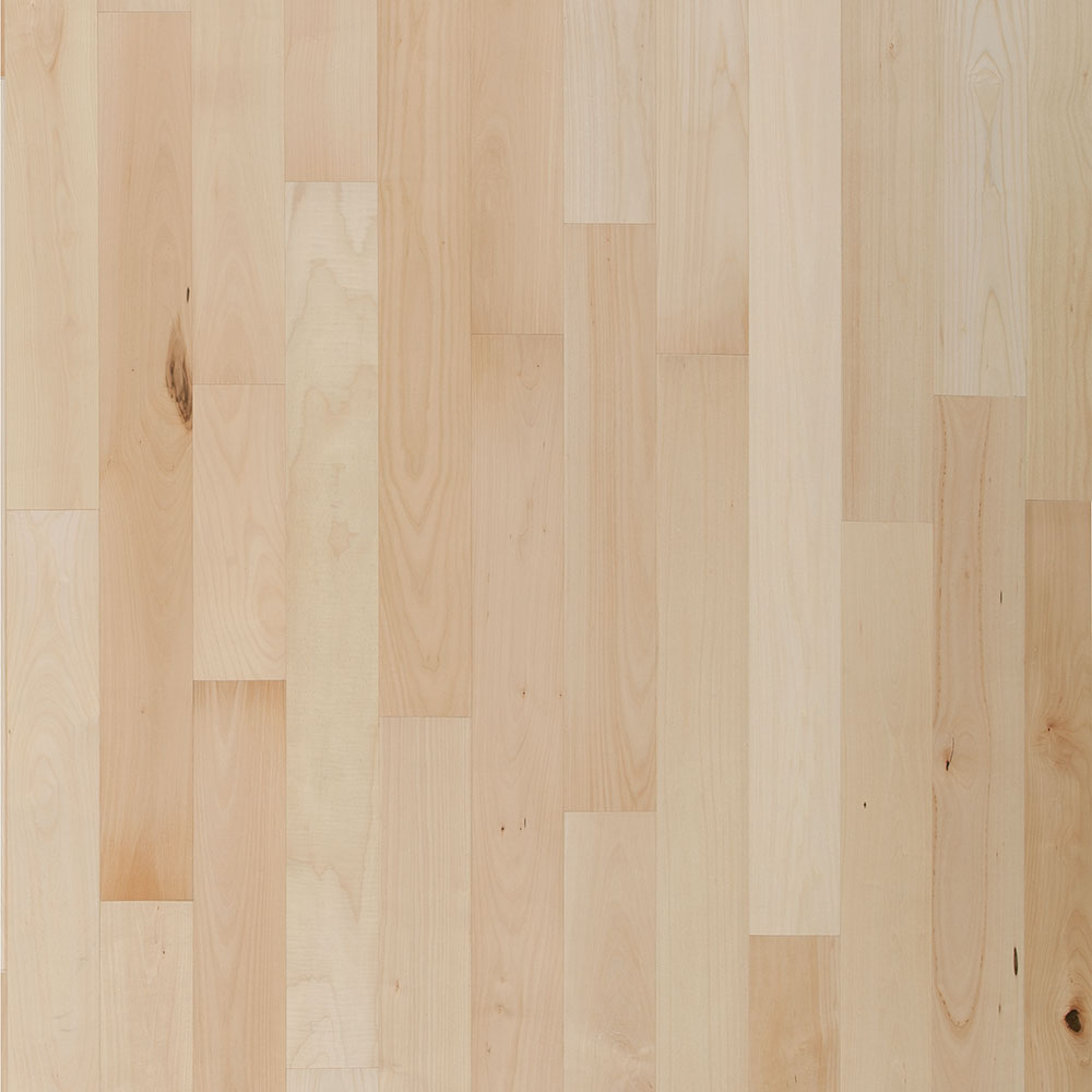 3/8 in. Natural Maple Quick Click Prefinished Engineered Hardwood Flooring 5 in. Wide