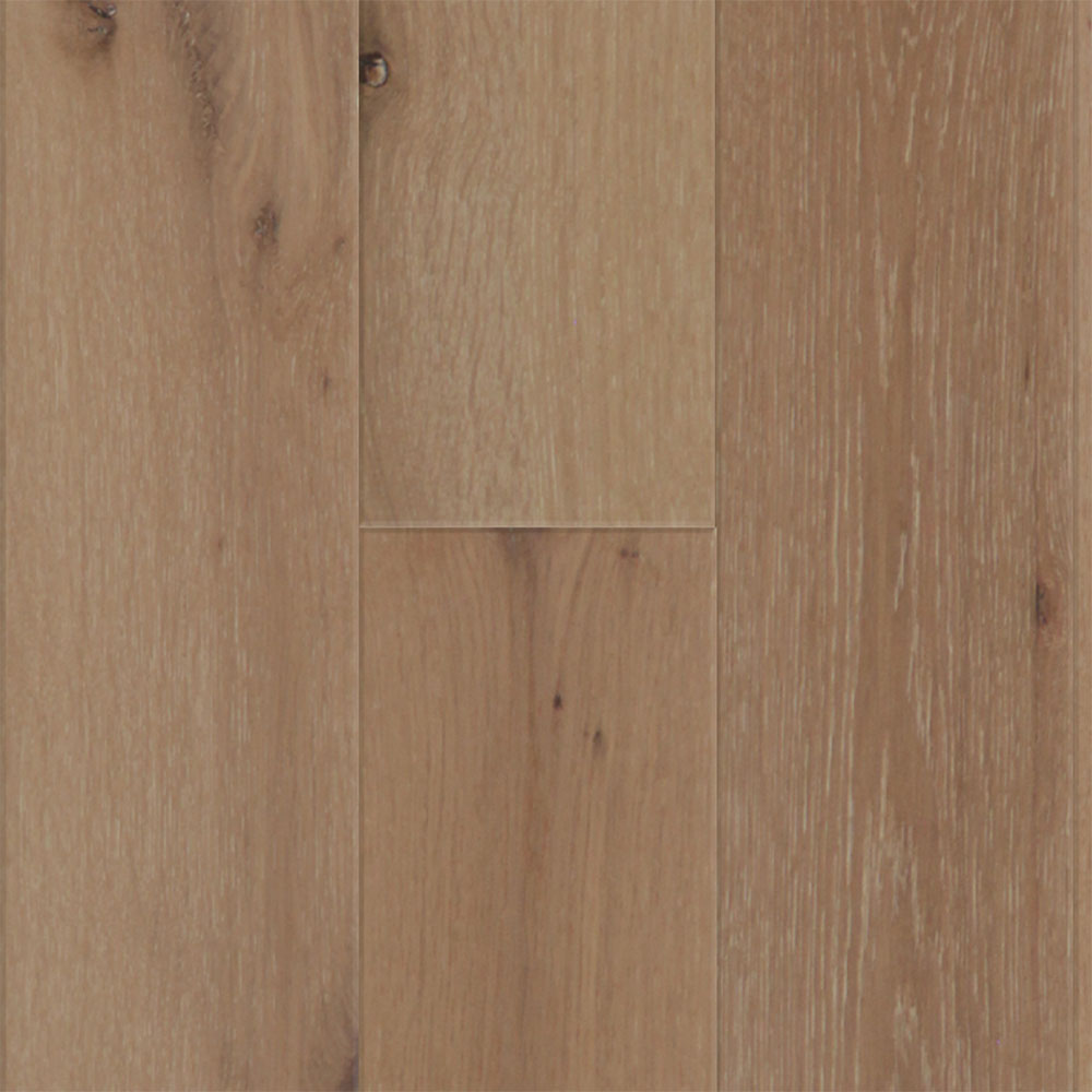 1/2 in. Pearlescent White Oak Wire Brushed Engineered Hardwood 7.4 in. Wide - Sample