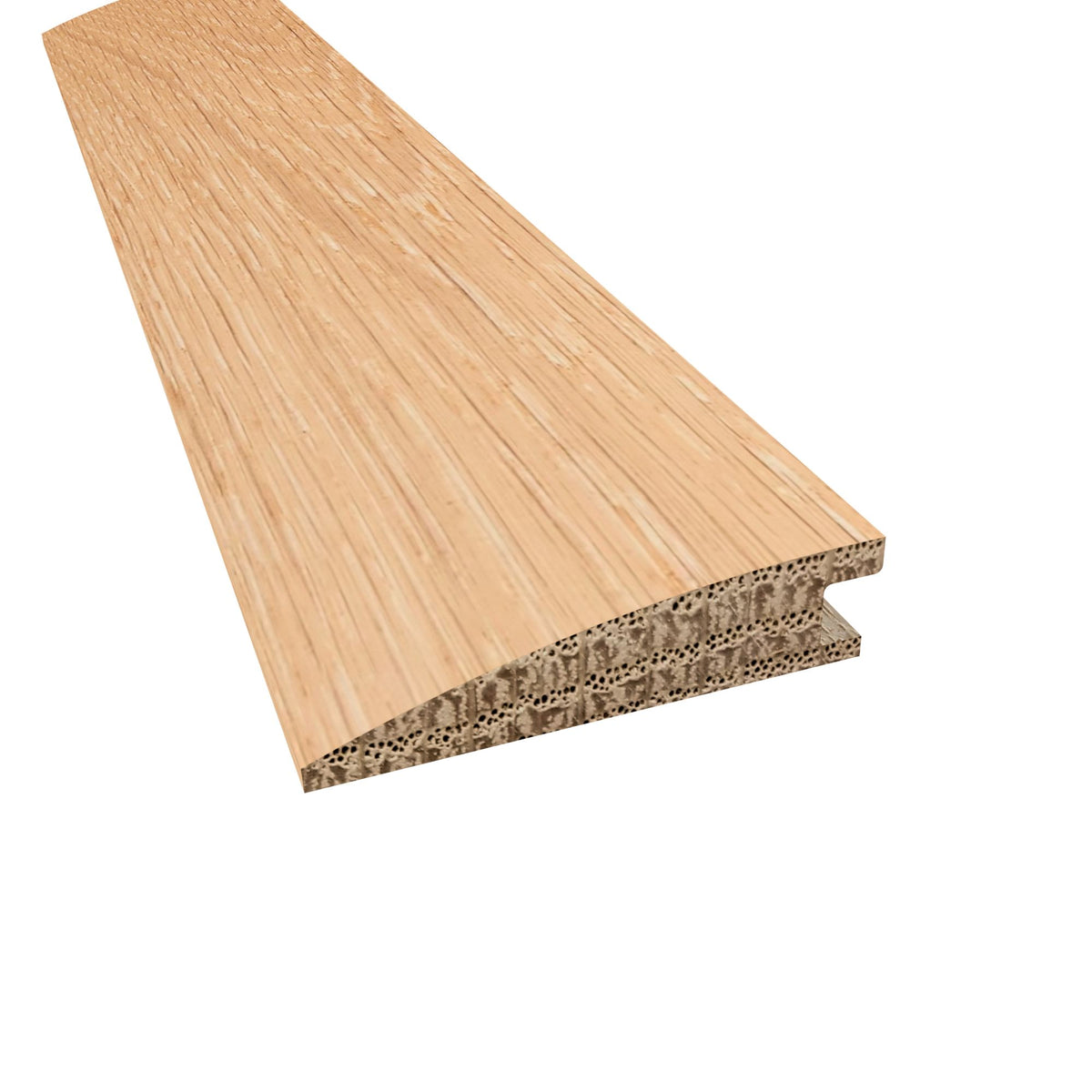 Prefinished Pealescent Oak 2 in. Wide x 6.5 ft. Length Reducer