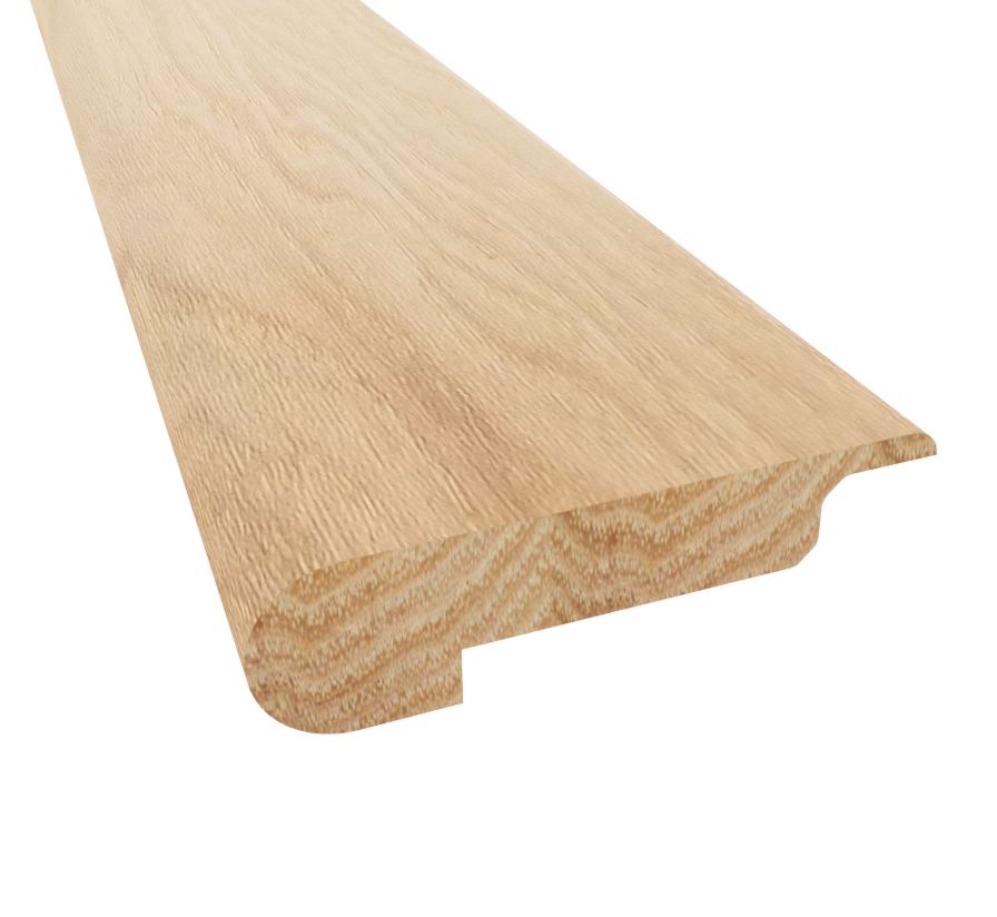 Prefinished Bora Peak Hickory 3/8 in. Thick x 2.75 in. Wide x 6.5 ft. Length Overlap Stair Nose
