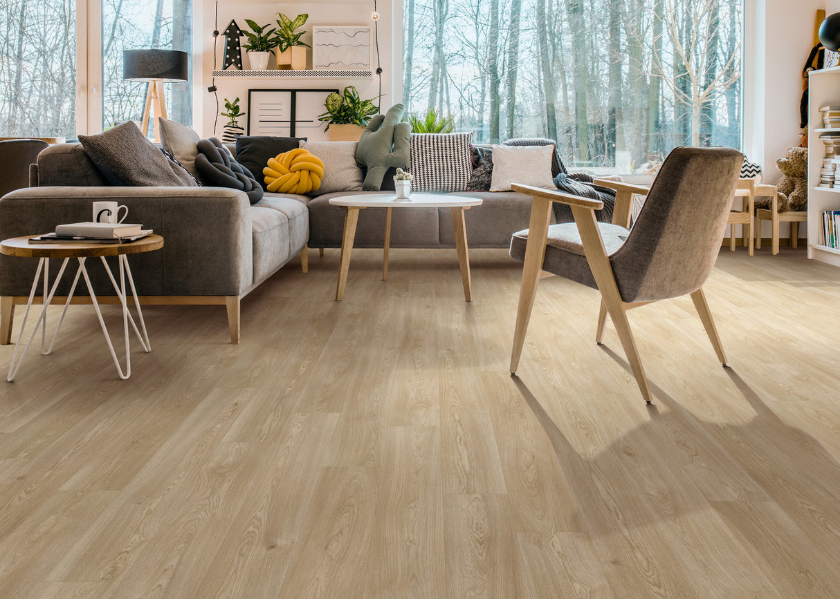 2mm Essence Oak Glue Down Waterproof Vinyl Plank Flooring