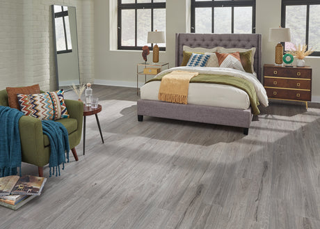 5mm w/pad Bavarian White Oak Waterproof Rigid Vinyl Plank Flooring 6.81 in. Wide x 51 in. Long