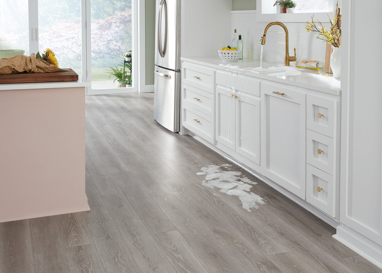 5mm w/pad Sheffield Oak Waterproof Rigid Vinyl Plank Flooring 6.81 in. Wide x 51 in. Long - Sample