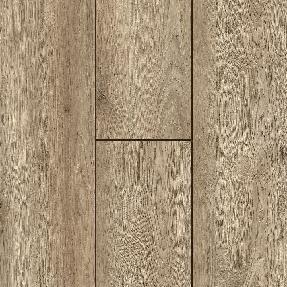 12mm w/ 2mm pad Brisk Hollow Oak Water-Resistant Laminate Flooring 8.03 in. Wide x 47.64 in. Long