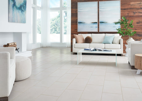 12 in. x 24 in. Regency Pearl Porcelain Tile Flooring