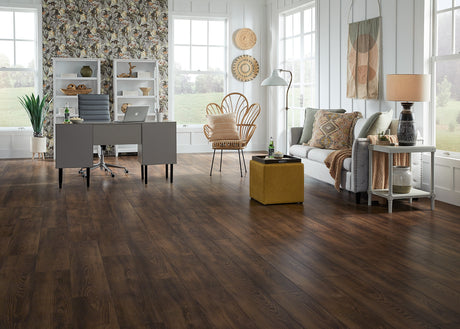 12mm Hay Penny Oak w/ pad Water-Resistant Laminate Flooring - Sample