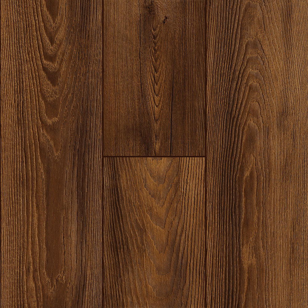 14mm w/ 2mm pad Hay Penny Oak Water-Resistant Laminate Flooring 8.03 in. Wide x 48 in. Long