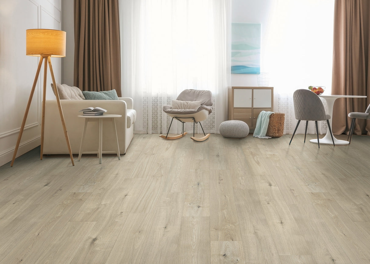 7mm+pad Gauntlet Gray Oak Water-Resistant Hybrid Resilient Flooring