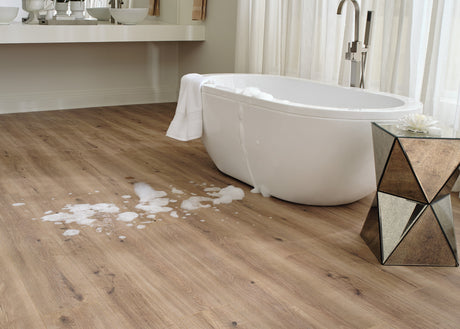 9mm w/pad Lake Worth Oak Water-Resistant Hybrid Resilient Flooring 7.56 in. W x 50.63 in. L - Sample
