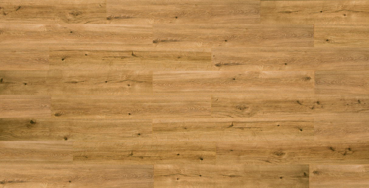 9mm w/pad Lake Worth Oak Water-Resistant Hybrid Resilient Flooring 7.56 in. Wide x 50.63 in. Long