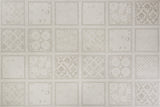 8mm Quilted Gray Tile Water-Resistant Laminate Flooring 15.52 in. Wide x 46 in. Long