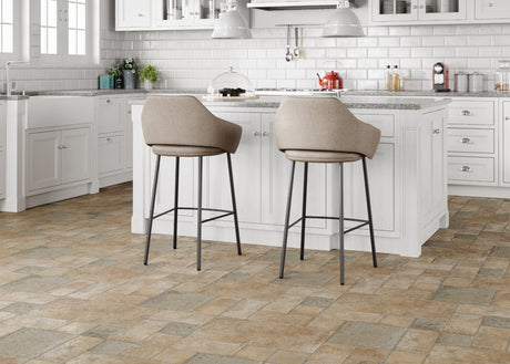 8mm Twilight Villa Stone w/ pad Water-Resistant Laminate Flooring 15.52 in. Wide x 47 in. Long