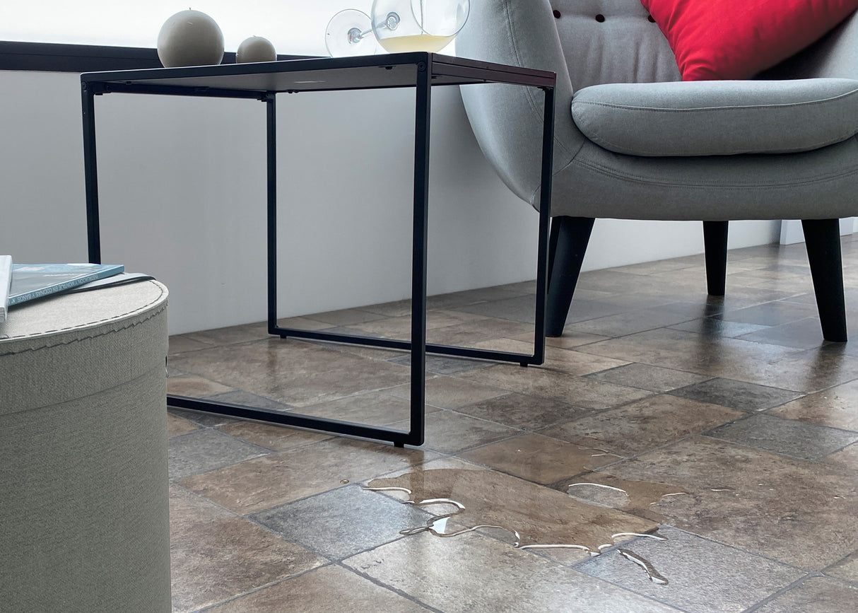 10mm w/ 2mm pad Twilight Villa Stone Water-Resistant Laminate Flooring 15.52 in. Wide x 47 in. Long
