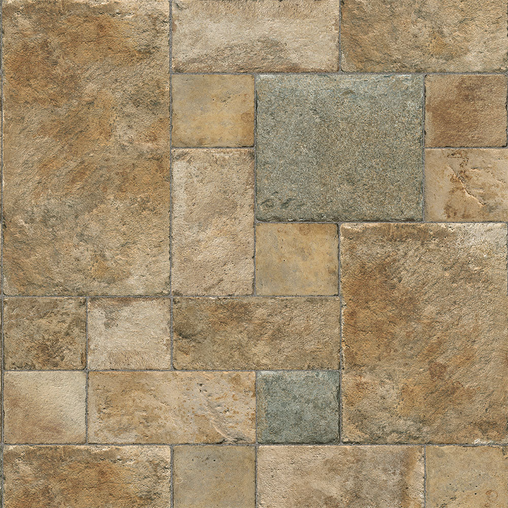 8mm Twilight Villa Stone w/ pad Water-Resistant Laminate Flooring 15.52 in. Wide x 47 in. Long