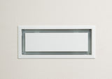 4"x10" Framed ABS Resin White Wall/Ceiling Register