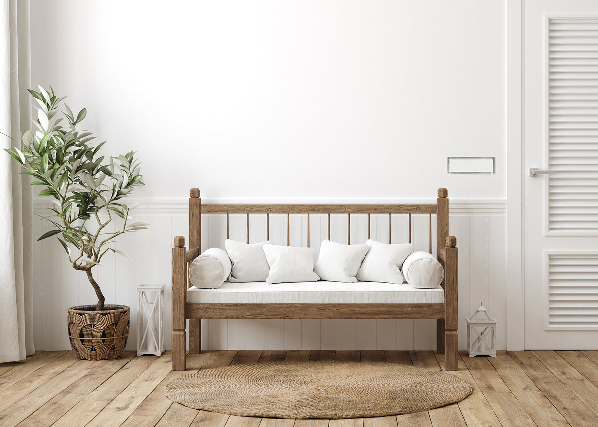 4"x10" Framed ABS Resin White Wall/Ceiling Register