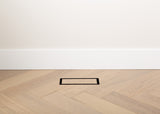 4"x10" Flushmount ABS Resin Matte Black Floor Register