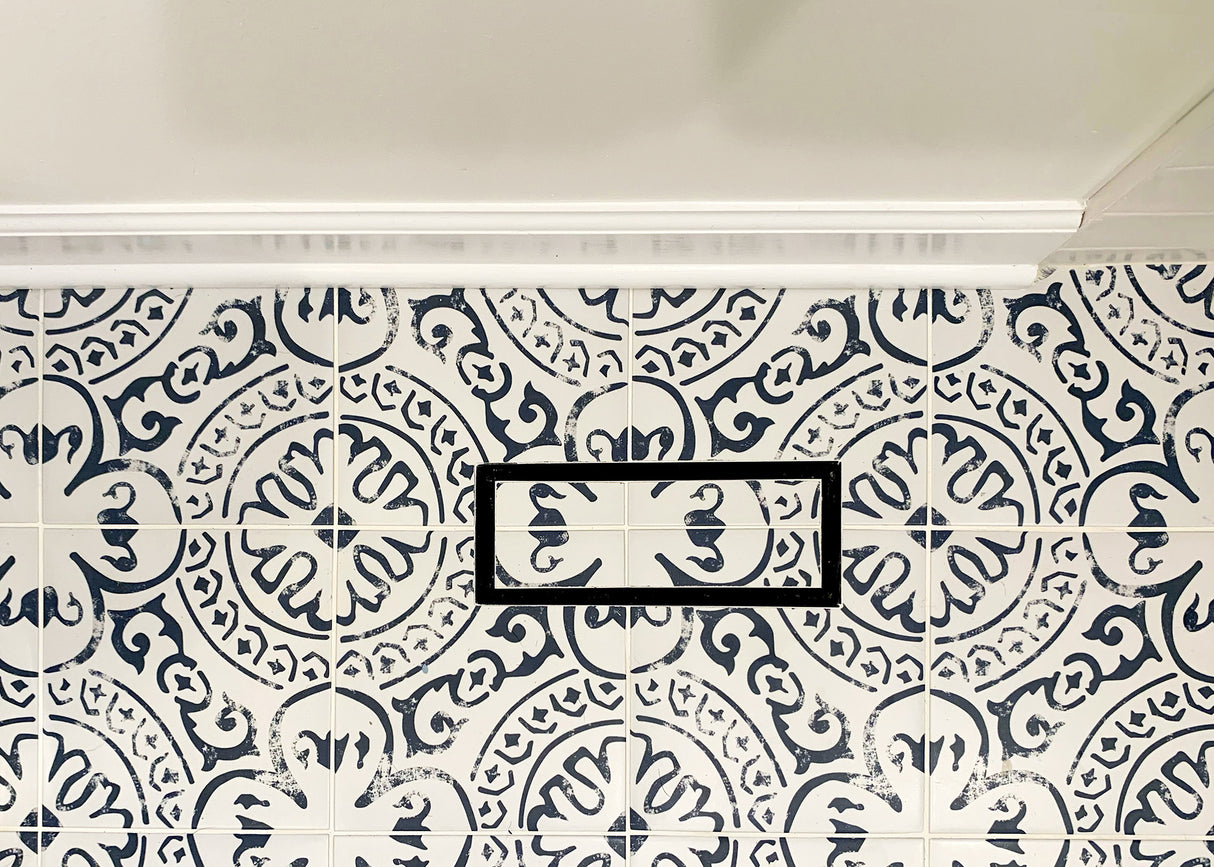 4"x10" Flushmount ABS Resin Matte Black Floor Register