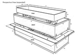 Flushmount Lite Matte Black 4"x12" - PRO