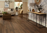12mm Golden Chestnut w/pad Water-Resistant Laminate Flooring 7.48 in. Width x 50.6 in. Length