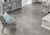 5/8 in. West Village Chevron Wire Brushed Prefinished Engineered Hardwood 11.42 in. Wide