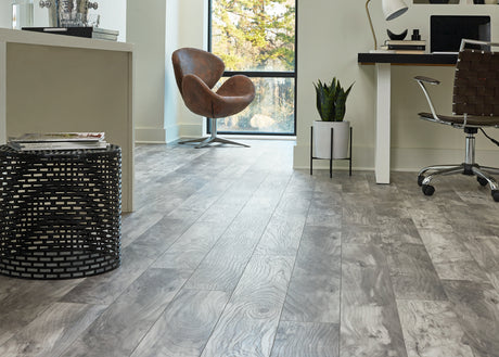 12mm w/pad Arctic Hackberry Water-Resistant Laminate Flooring 6.06 in. Width x 50.60 in. Length